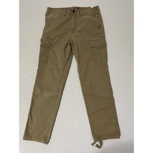 American Eagle Men's‎ Flex Khaki Cargo Pants 33X34 Distressed